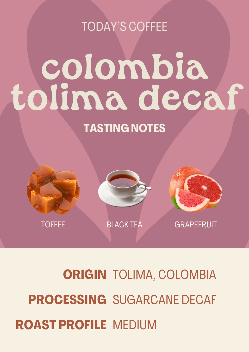 Colombia Tolima Decaf