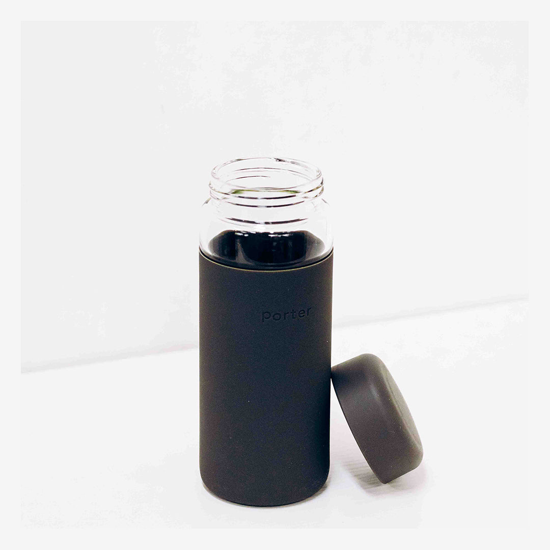 Porter Wide Mouth Bottle Charcoal